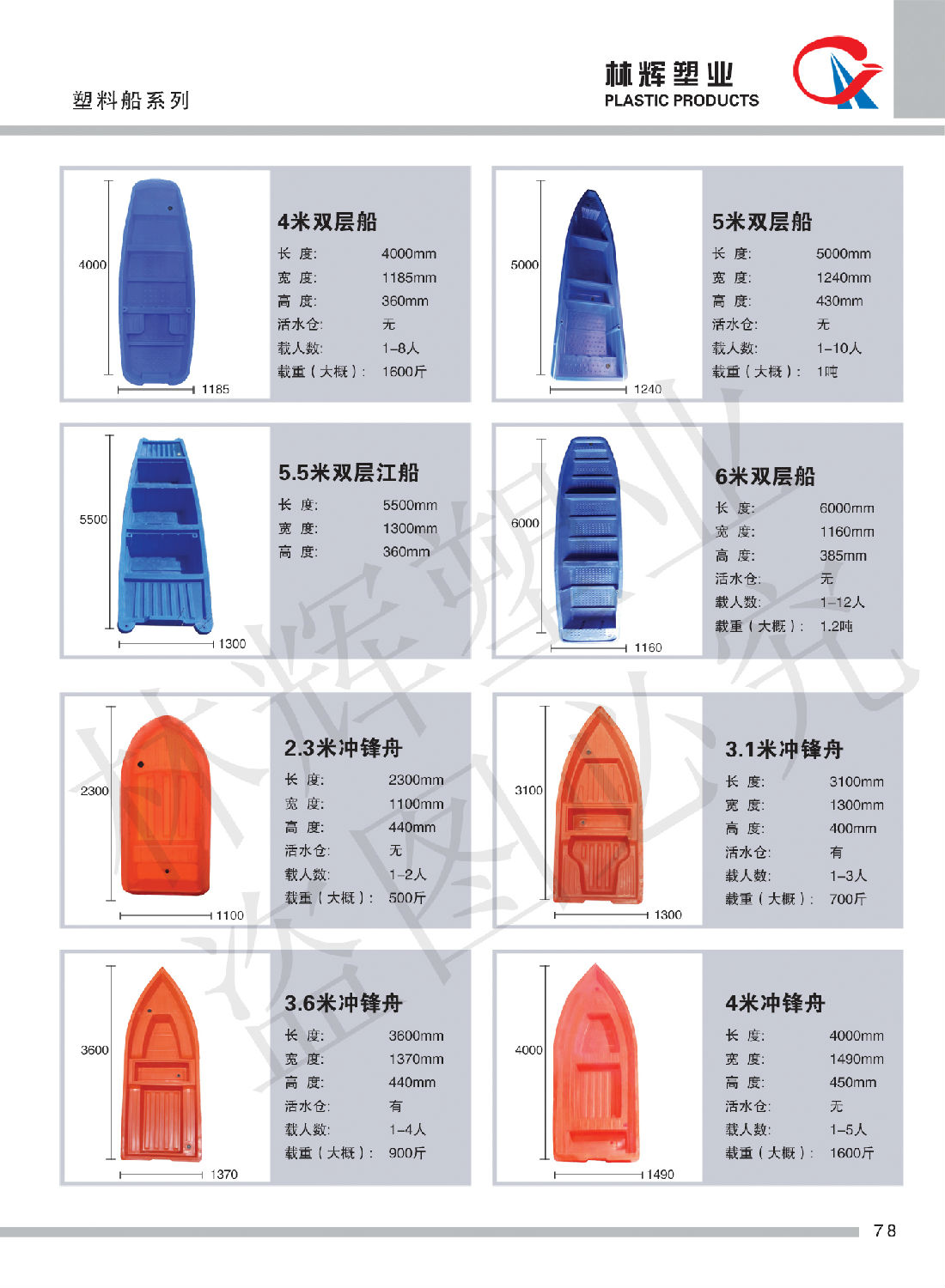 塑料漁船